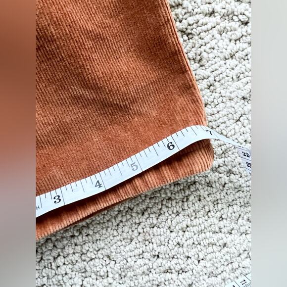 EVERLANE Baby Cord Cheeky brown Corduroy Pants straight leg neutral acorn fall - Picture 10 of 10